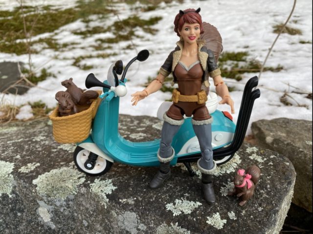 Marvel Legends Squirrel Girl Review Ultimate Riders Scooter
