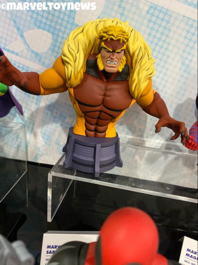 New York Toy Fair 2020 DST X-Men Sabretooth Mini Bust Animated