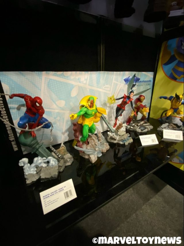 Toy Fair 2020 Spider-Man Marvel Gallery VS Diamond Select Statues Vision Iron Man Wasp