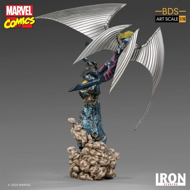 Back of Iron Studios Archangel Statue