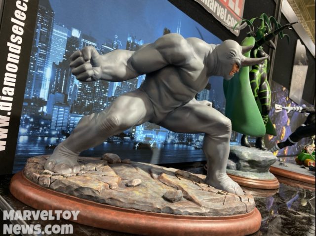 New York Toy Fair 2020 Marvel Premier Collection Rhino Resin Statue