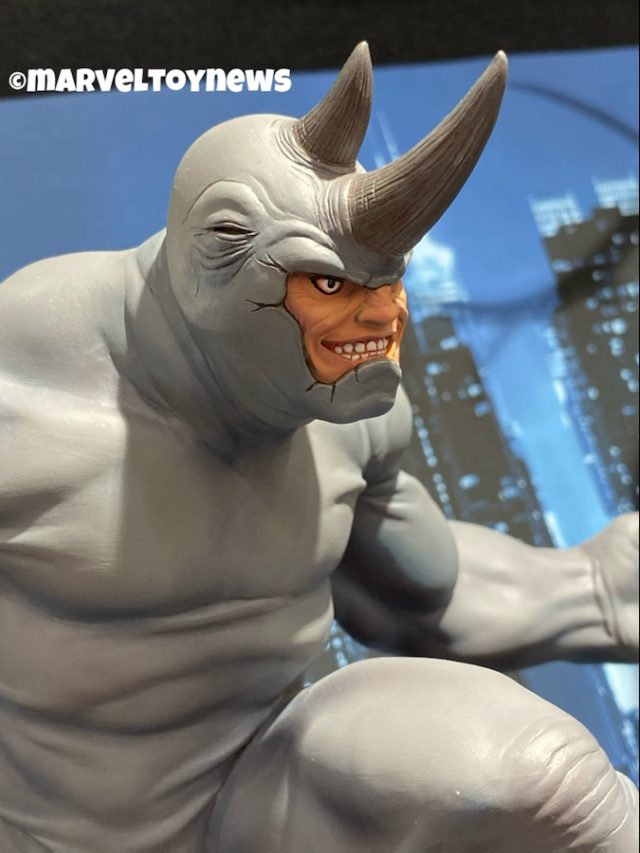 Toy Fair 2020 Diamond Select Rhino Premier Collection Statue Close-Up