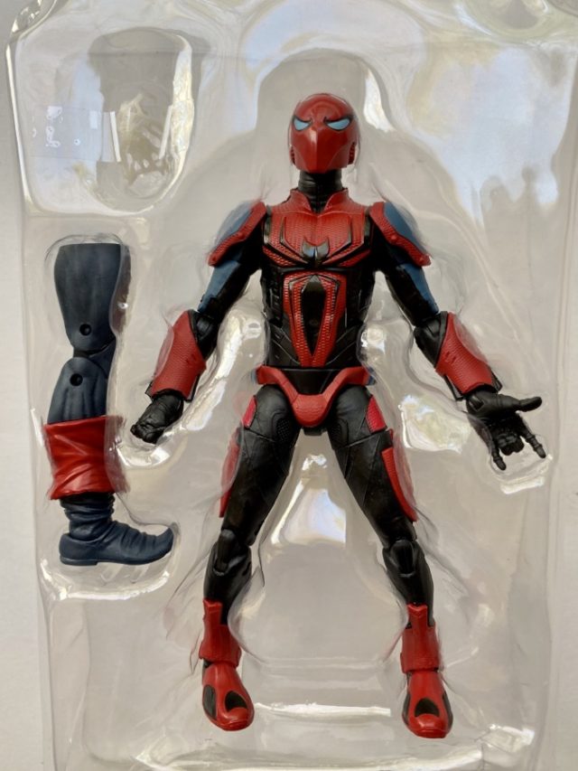 Spider-Armor Mark III Spider-Man Legends Figure with Web Effect and Demogoblin BAF Leg