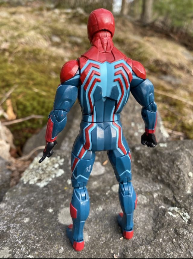 Marvel Legends 2020 Velocity Suit Spider-Man PS4 Figure Back