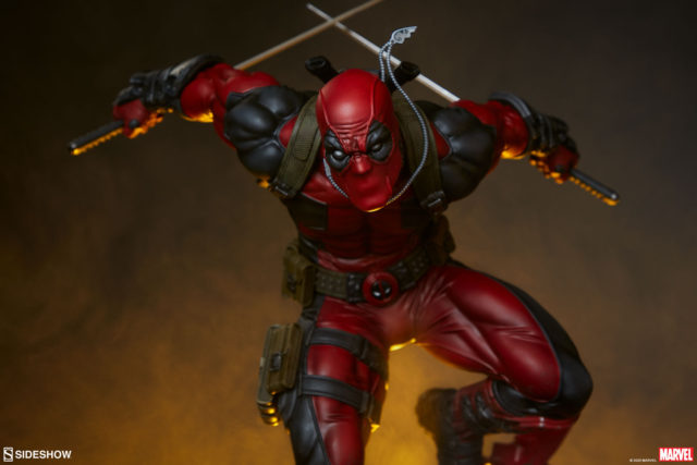 2020 Deadpool Premium Format Figure on Scooter