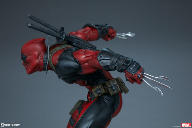 Deadpool Sideshow Premium Format Figure Utensils Hands Forks Spoons