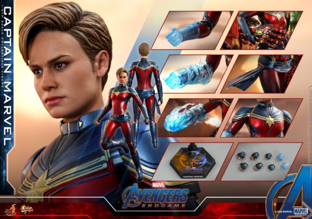 Hot Toys Avengers Endgame Captain Marvel Sixth Scale Figure and Accessories