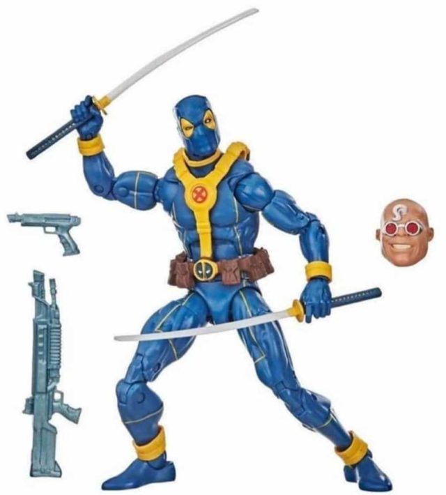 Marvel Legends Blue Deadpool X-Men Costume Figure Strong Guy Series