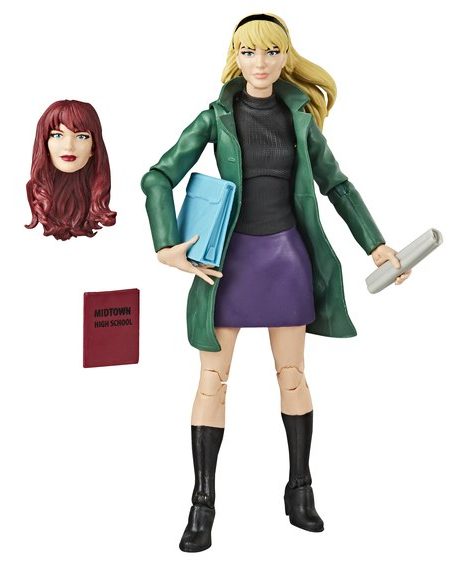 Marvel Legends Gwen Stacy Figure with Mary Jane Head