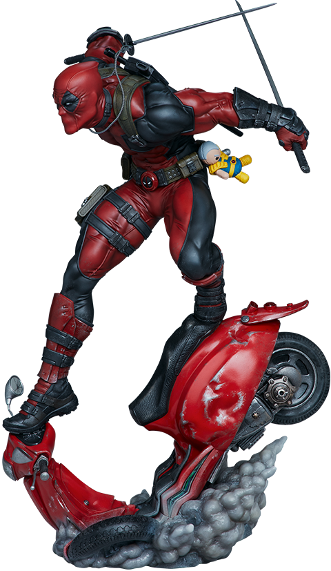 Sideshow Premium Format Deadpool Statue on Scooter 2020