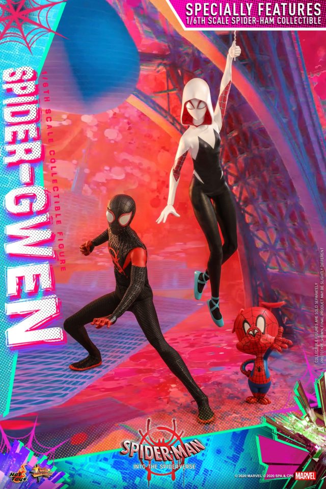 Spider-Man Into the Spider Verse Hot Toys Figures Miles Gwen Spider-Ham