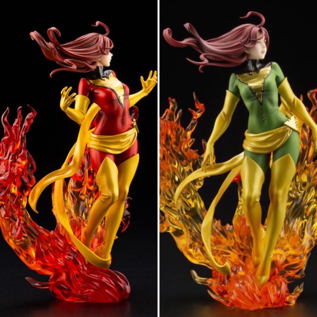 NYCC 2020 Phoenix Bishoujo Comparison with Dark Phoenix Rebirth Koto
