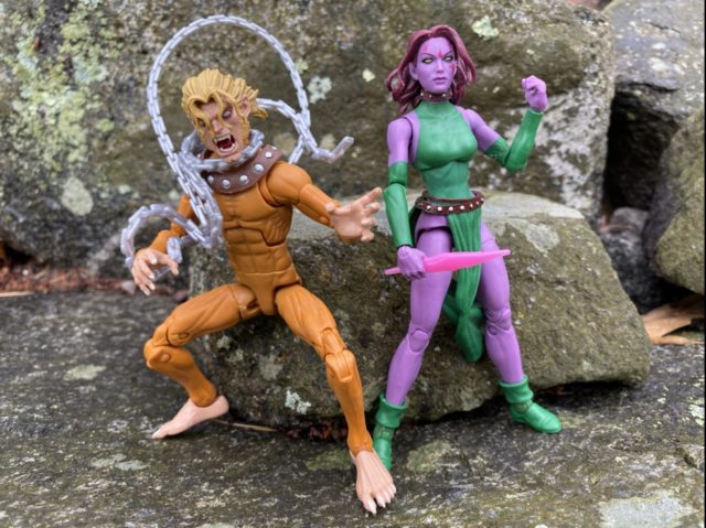 Size Comparison X-Men Marvel Legends Blink AOA Wild Child Figures