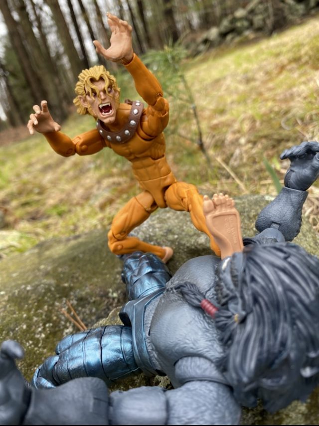 Wild Child Marvel Legends Sugar Man Figure Articulation vs Dark Beast