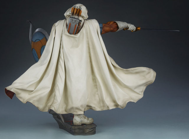 Back View of Taskmaster Quarter Scale Statue by Sideshow Collectibles Soft Goods Cape