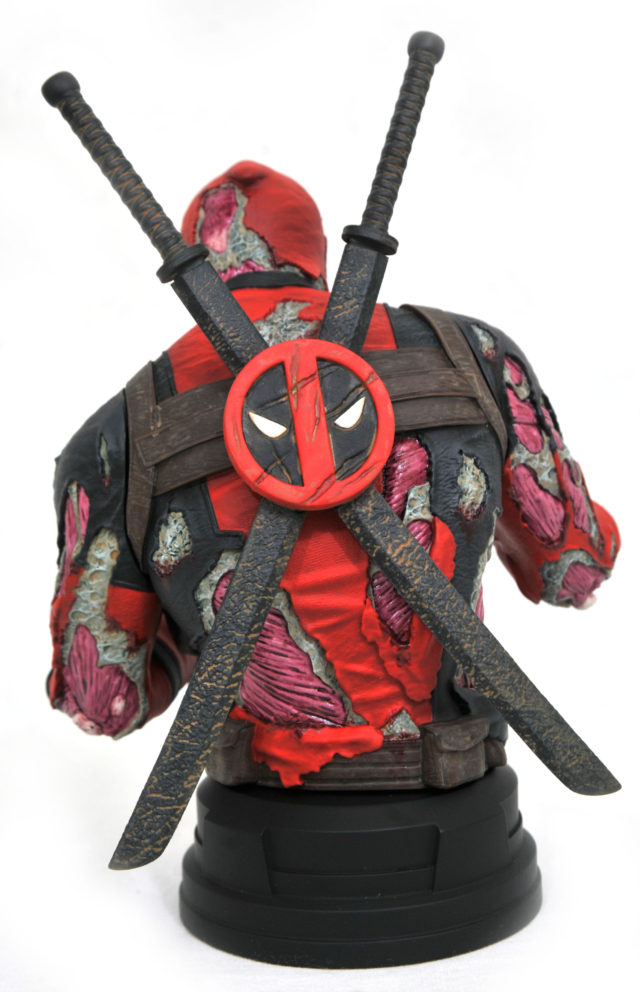 Back of Zombie Deadpool Mini Bust 2020 Convention Exclusive