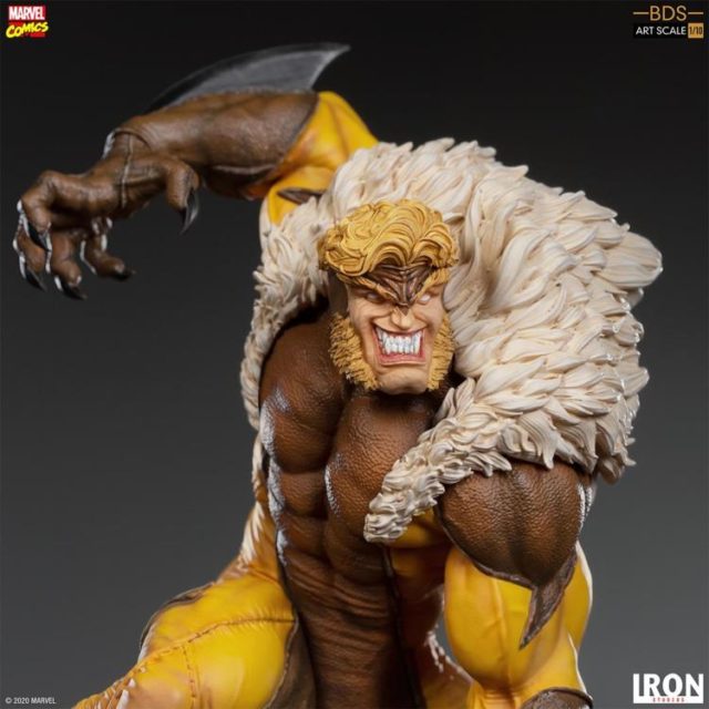 Iron Studios Sabretooth Statue Head Sculpt