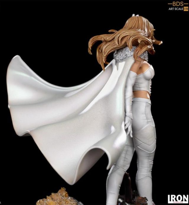 Side View of Iron Studios Emma Frost White Queen Statue