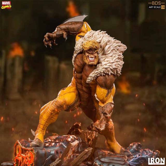 X-Men Sabertooth Iron Studios Statue BDS