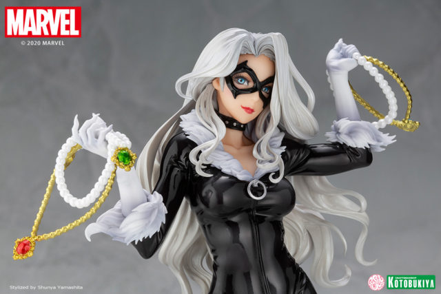 Close-Up of Kotobukiya 2020 Black Cat PVC Figure Statue Bishoujo