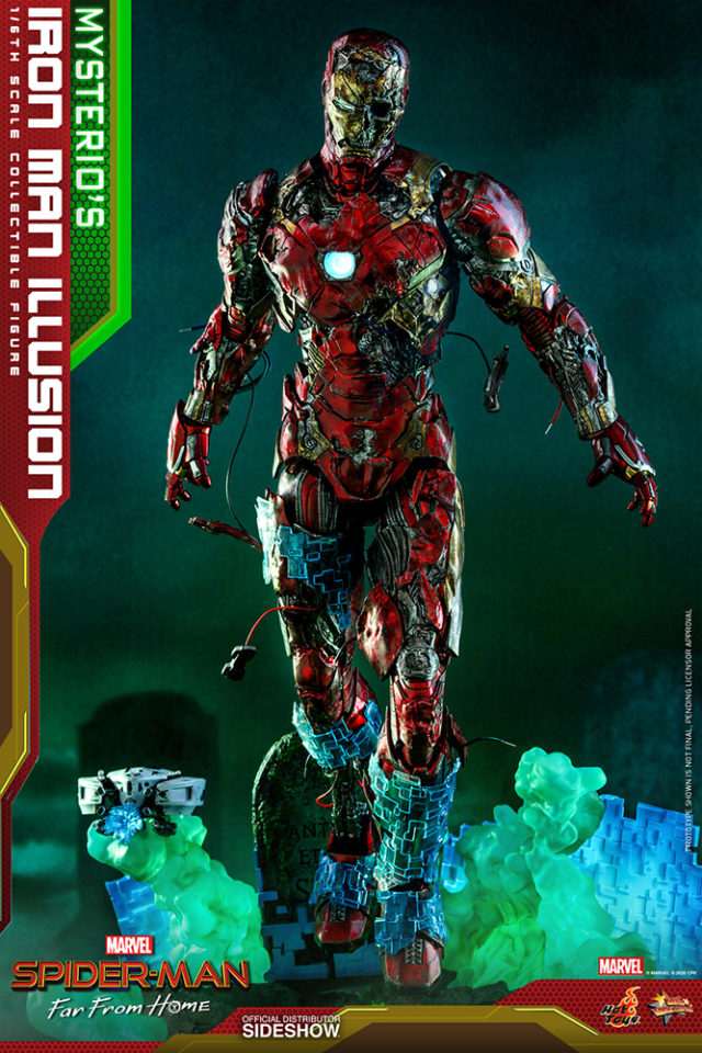 Hot Toys Illusion Iron Man Figure with Mysterio Diorama Base