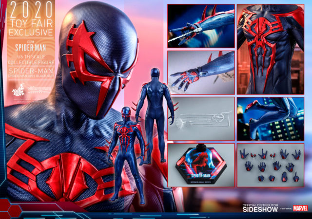 Hot Toys Spider-Man 2099 Figure and Accessories Toy Fair 2020 Exclusive