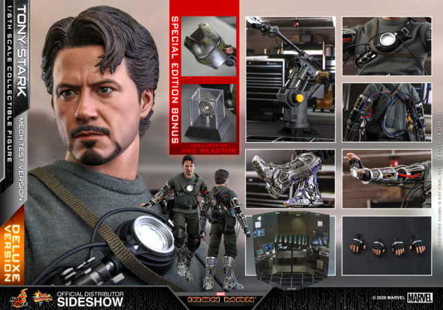 Hot Toys Tony Stark Mech Tech Version Deluxe Figure and Accessories