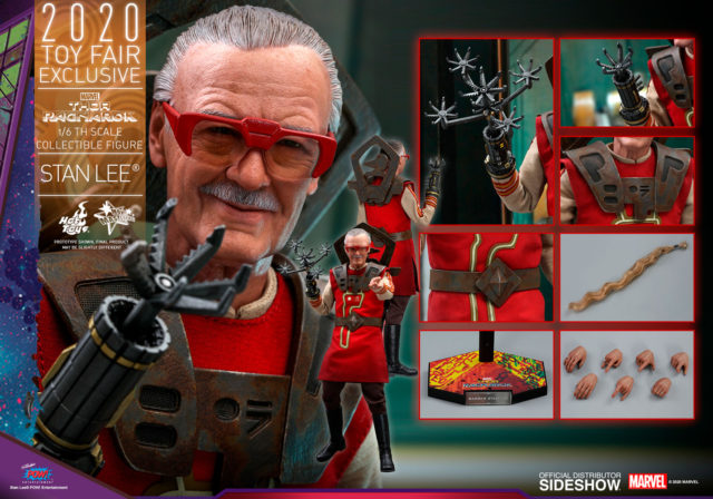 Hot Toys Toy Fair Exclusive 2020 Stan Lee Ragnarok Barber Figure and Accessories