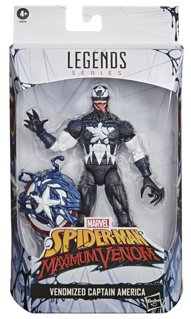 Marvel Legends Maximum Venom Venomized Captain America Packaged