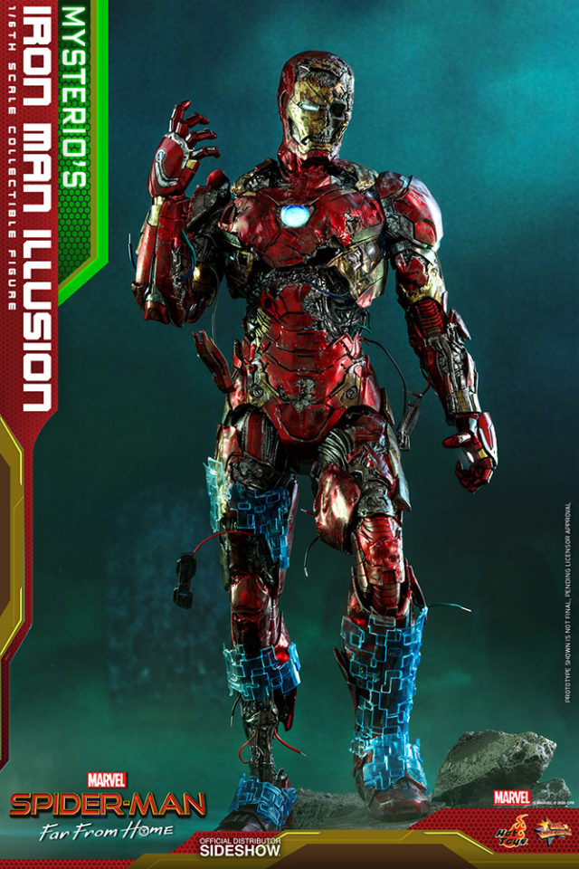 Mysterio's Illusion Iron Man Hot Toys Figure Graveyard Zombie