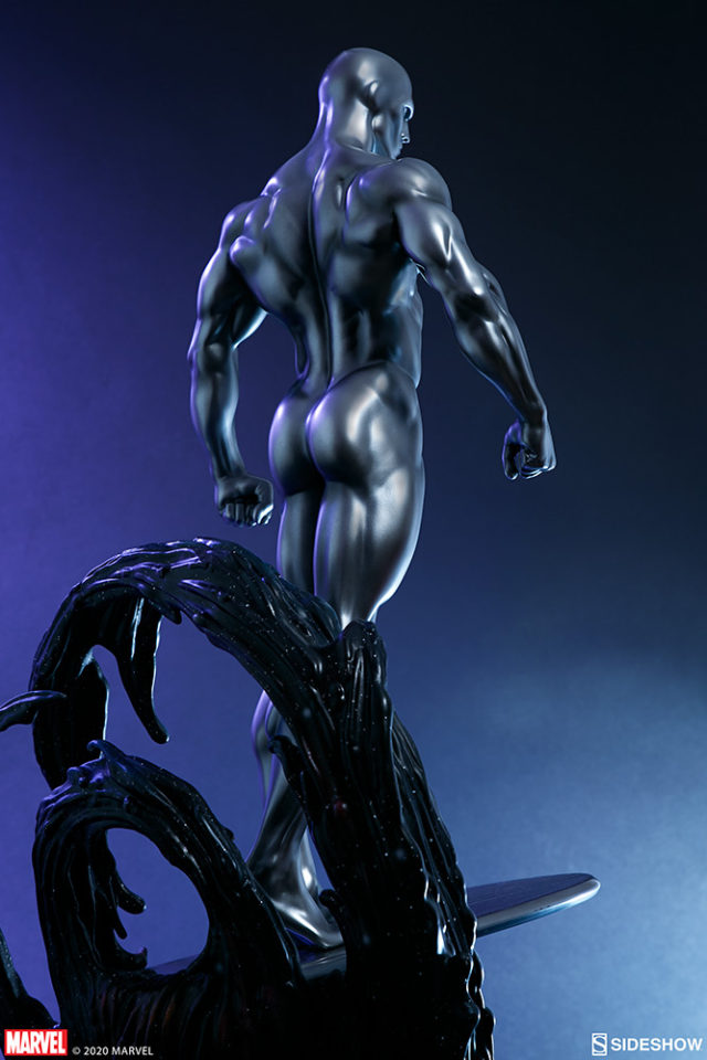 Silver Surfer Maquette Sideshow Collectibles Back