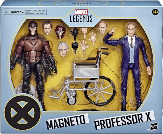 X-Men Marvel Legends Movie Figures Magneto Professor X 2-Pack Packaged