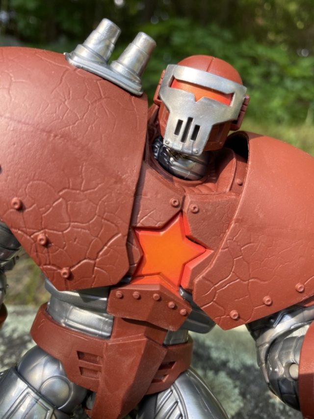 Close-Up of Crimson Dynamo Marvel Legends BAF Head