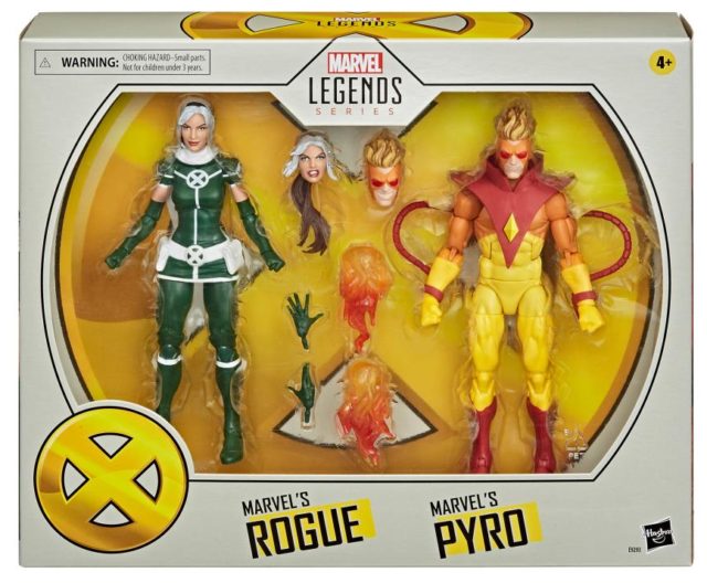 Marvel Legends Rogue and Pyro Two Pack Packaged