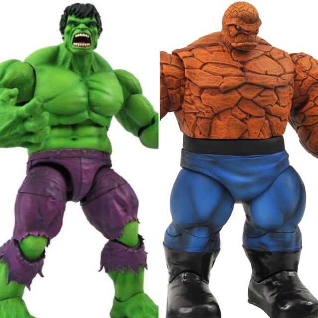 Marvel Select Rampaging Hulk and Thing Figures