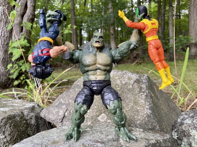 Marvel Legends Avengers GamerVerse Abomination Figure Holding Up Other Figures