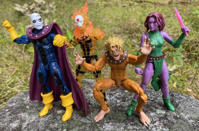 X-Men Age of Apocalypse Marvel Legends Sunfire Morph Blink Wild Child Action Figures