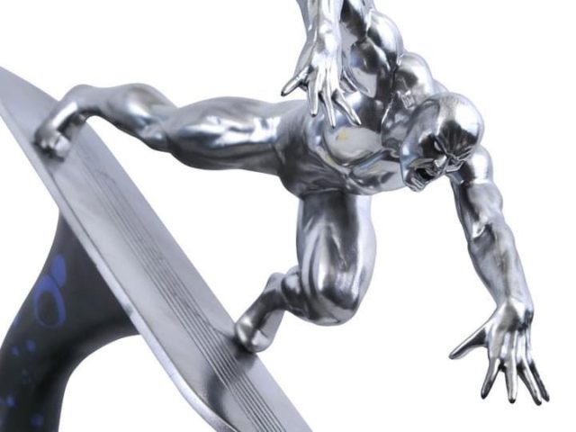 Marvel Premier Collection Silver Surfer Statue Close-Up