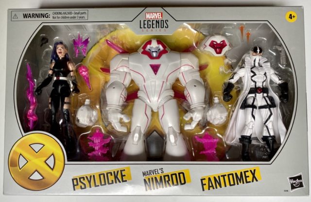 Marvel Legends X-Men Amazon 3-Pack Packaged Psylocke Nimrod Fantomex