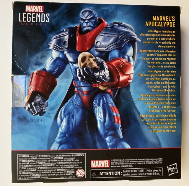 Box Back X-Men Legends Apocalypse Age of Apocalypse Figure