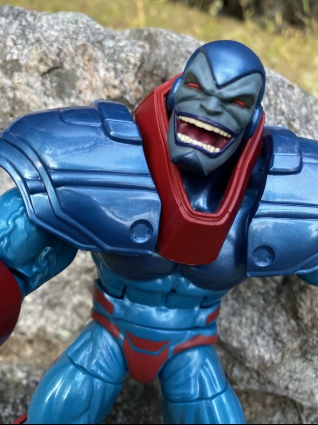 Close-Up of ML Apocalypse AOA Legends Figure Laughing Head