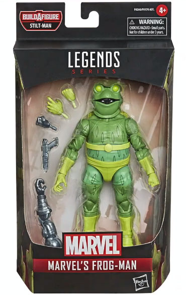 Marvel Legends 2021 Frog-Man Figure Packaged