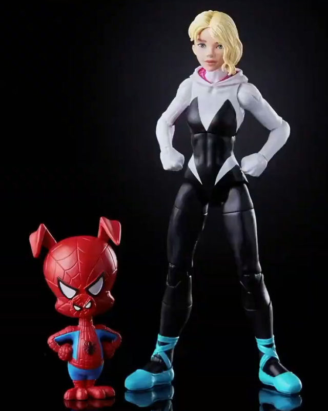 Marvel Legends Ghost Spider and Spider-Ham Figures Into the Spider-Verse