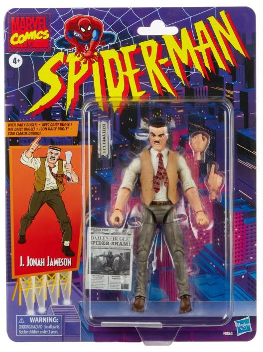 Marvel Legends J. Jonah Jameson Figure Packaged Spider-Man Retro