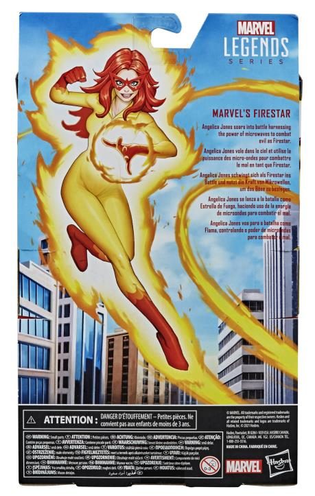 Box Back Firestar Marvel Legends 2021 Exclusive Figure