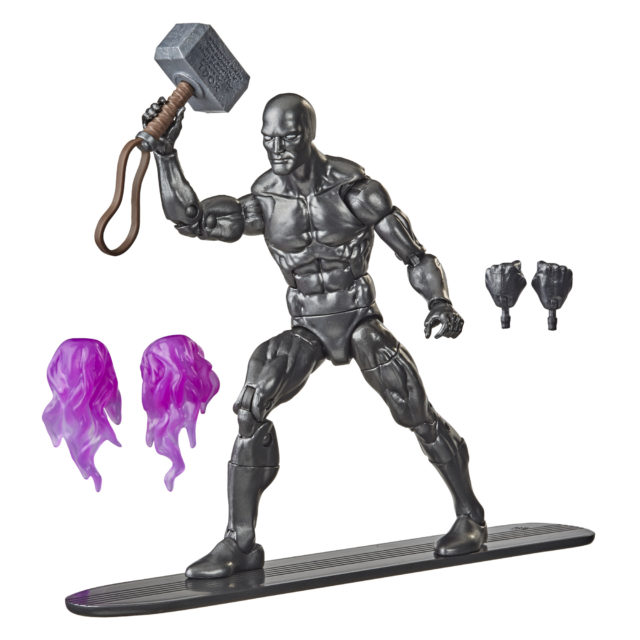 Fallen Silver Surfer Black Walgreens Exclusive Marvel Legends Figure with Mjolnir