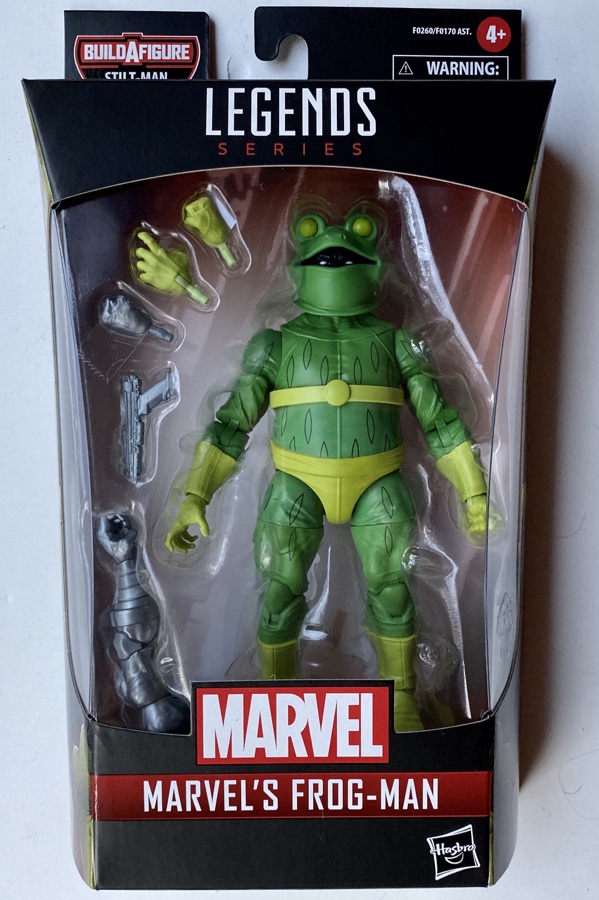 2021 Marvel Legends Spider-Man Frog Man Figure Packaged