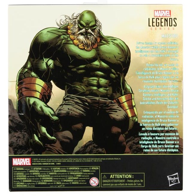 Box Back Hulk Marvel Legends The Maestro Figure