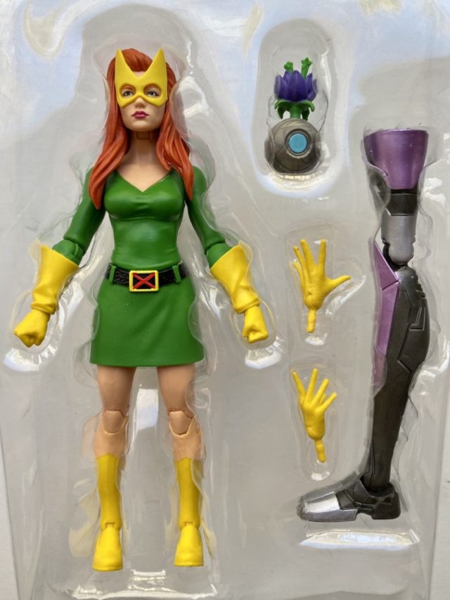 Hasbro Marvel Girl X-Men Legends Figure and Accessories Tri-Sentinel BAF Leg