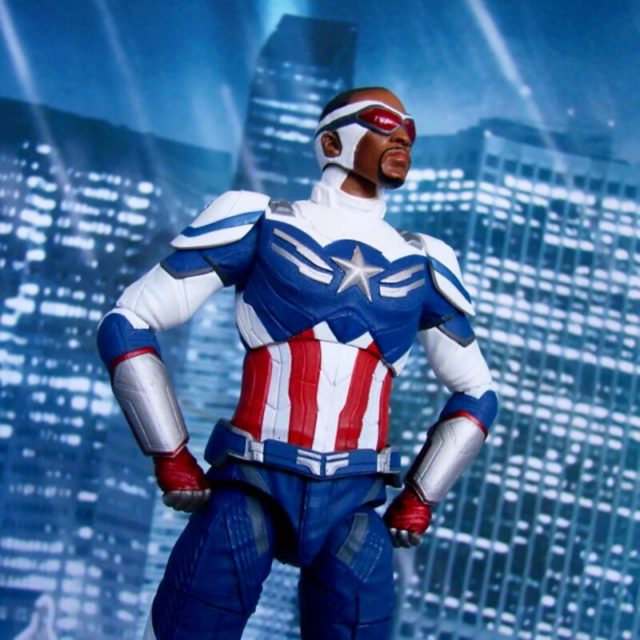 Close-Up of Sam Wilson Captain America Marvel Select Figure